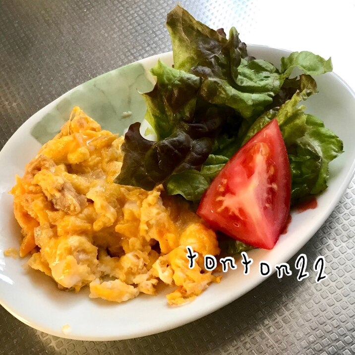 朝食に簡単ツナ卵炒め☆